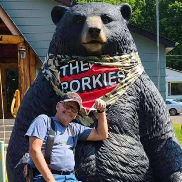 Photo of Dan with Bear