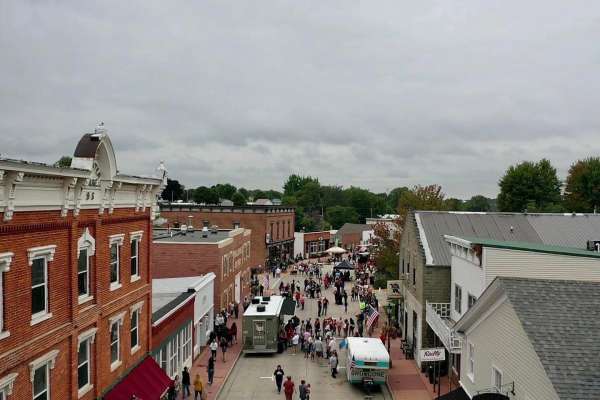 Crowds descended on historic Water Street for the event.